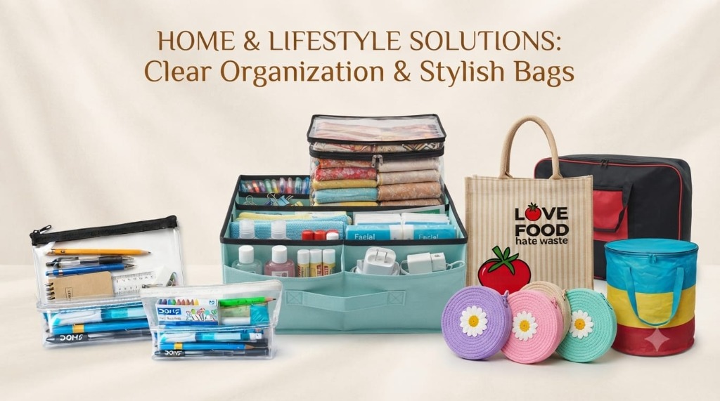 Home & Lifestyle Solutions: Clear Organization & Stylish Bags