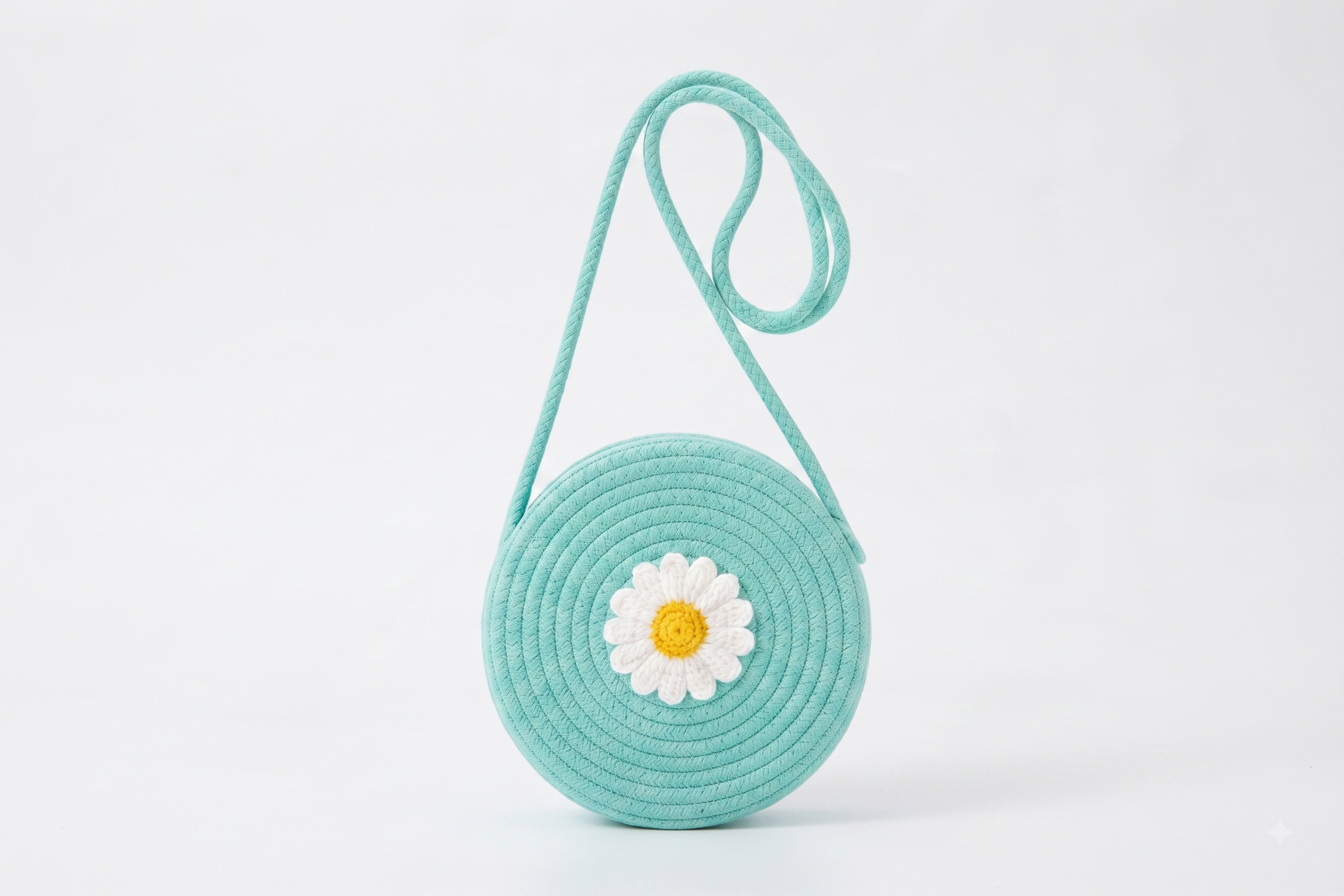 Round Blue Sling Bag