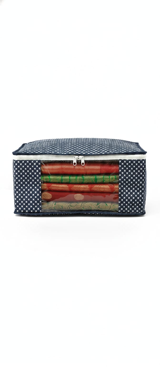 Blue Cloth Storage Pouch