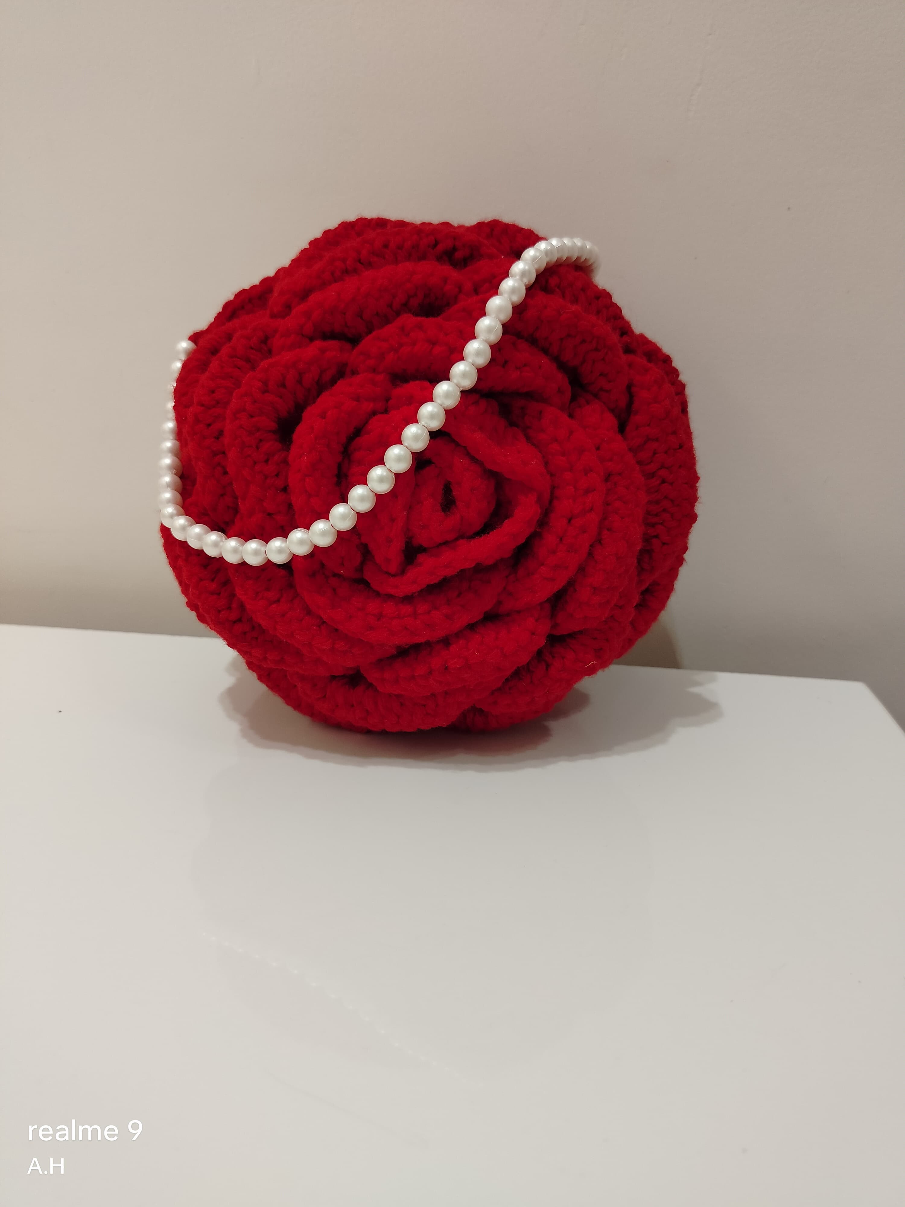Crochet Rose Bag