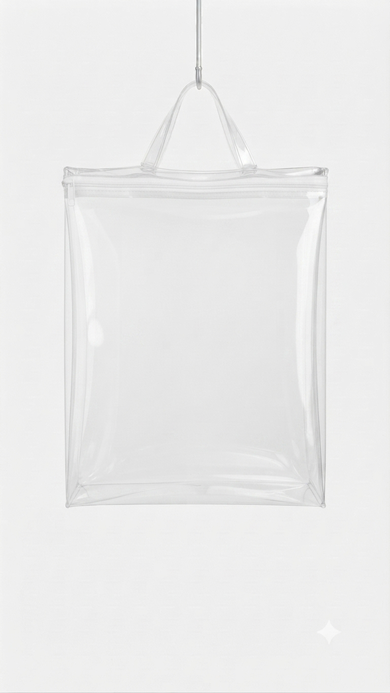 Transparent storage bag