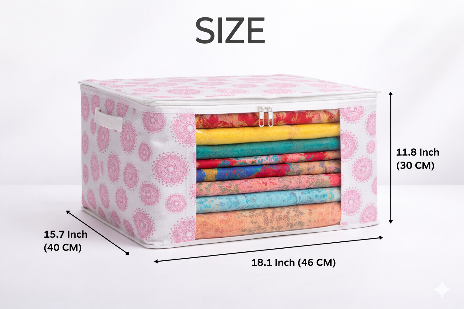 Clothes Storage Bags Jumbo Size with Transparent Window (46 x 40 x 30 cm) thumbnail 4