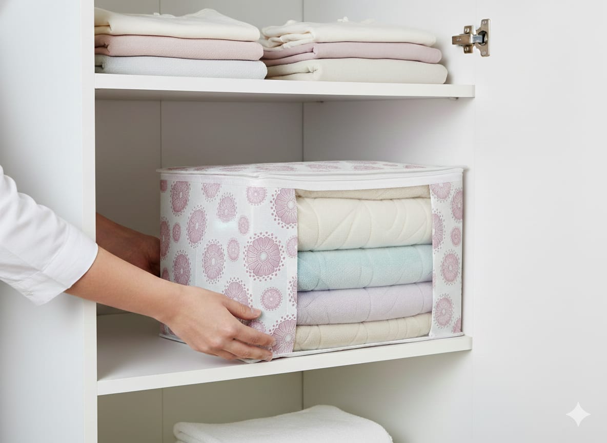 Clothes Storage Bags Jumbo Size with Transparent Window (46 x 40 x 30 cm) thumbnail 5
