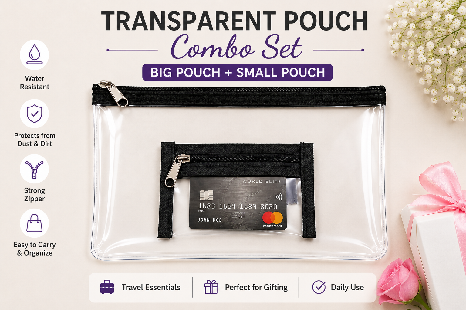 Combo Transparent Pouch thumbnail 2